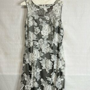 This is a beautiful evening dress. Bodice rim embellished with rhinestones.